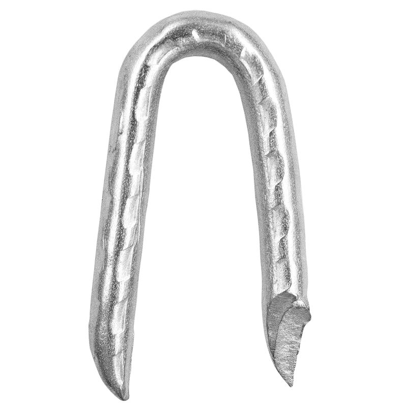 OMOTOOL Steel Wire Fencing Staples (70 pcs), 3.6 * 30mm-Heavy Duty Galvanized U-Shaped Fasteners Nails for Wire Mesh and Woven Fencing - Image 1